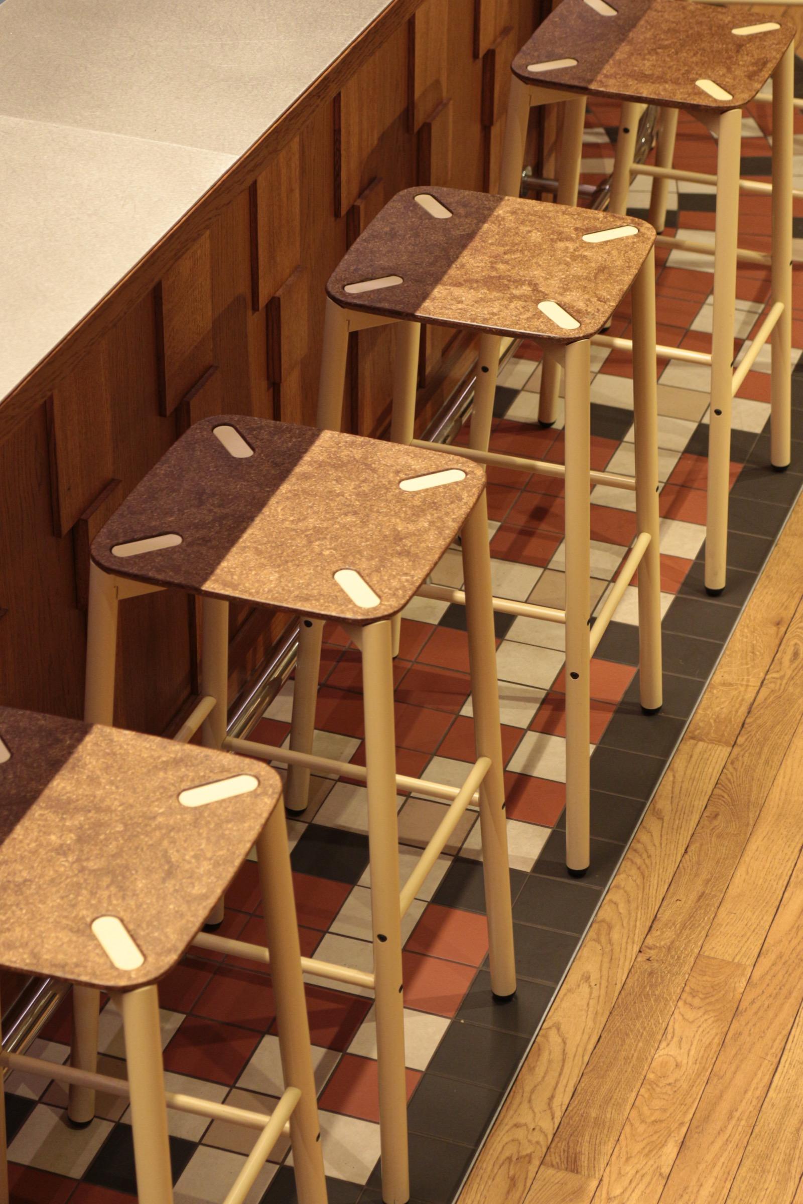 Mobilier de restaurant français et écoresponsable - bar Boucan, Nantes